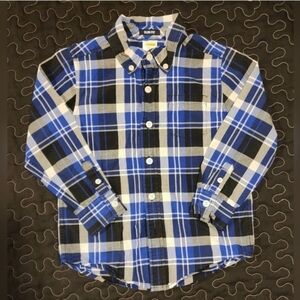 Gymboree Boys Plaid Button up Long Sleeve Shirt. Slim fit.‎ Size 4 XS